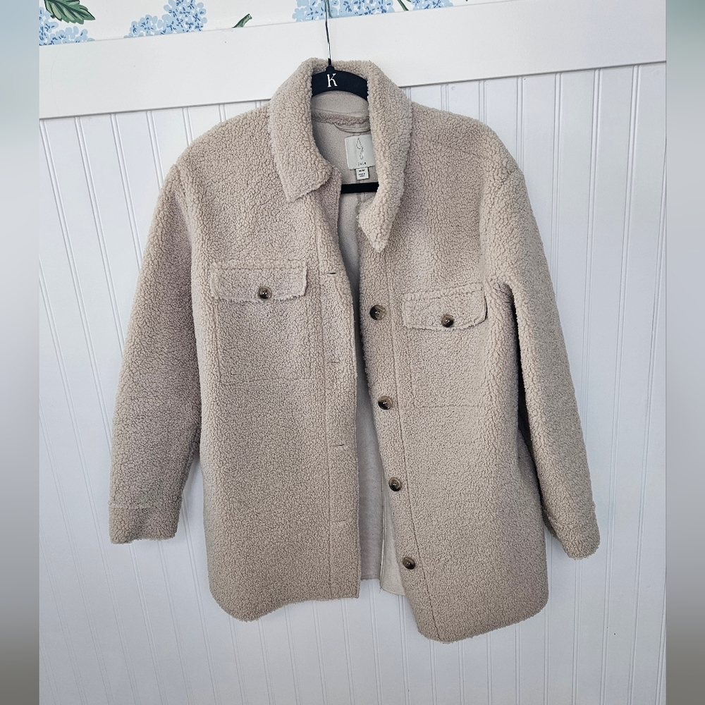 faux sherpa jacket